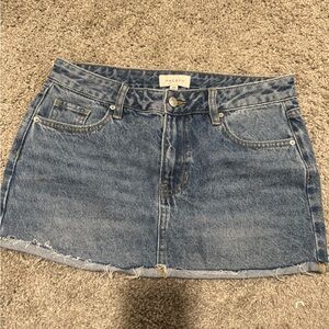 PacSun Classic Blue Denim Mini Skirt